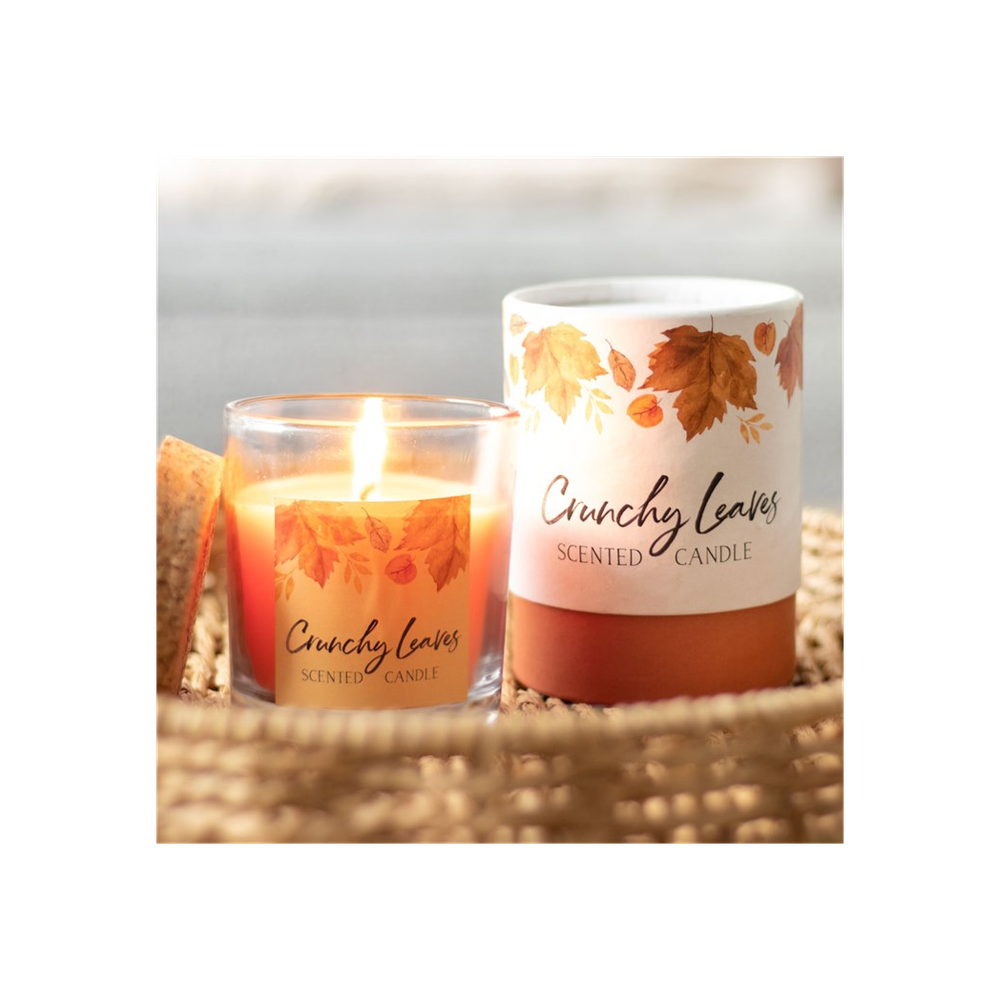 Crunchy Leaves Autumn Candle - ScentiMelti  Crunchy Leaves Autumn Candle