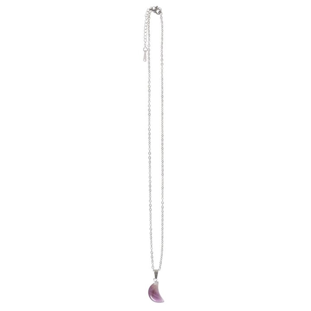 Amethyst Crystal Moon Necklace on Greeting Card - ScentiMelti Home Fragrance, Beauty & Gifts UK