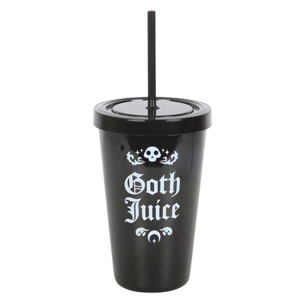 Goth Juice Plastic Tumbler with Straw - ScentiMelti  Goth Juice Plastic Tumbler with Straw