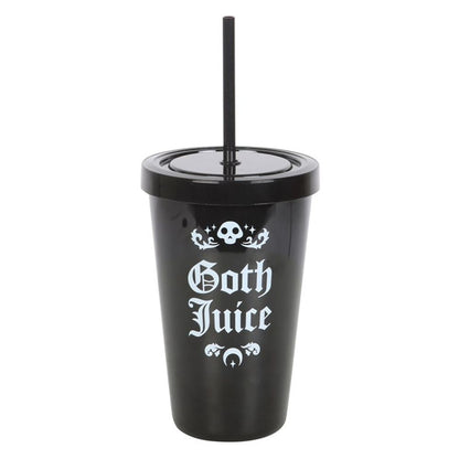 Goth Juice Plastic Tumbler with Straw - ScentiMelti  Goth Juice Plastic Tumbler with Straw