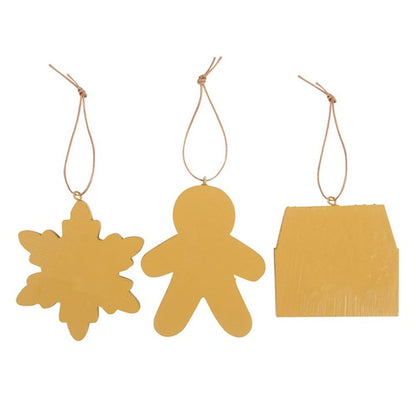 Set of 3 Hanging Gingerbread Decorations - ScentiMelti  Set of 3 Hanging Gingerbread Decorations