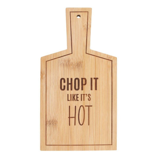 Chop It Like It's Hot Bamboo Serving Board - ScentiMelti  Chop It Like It's Hot Bamboo Serving Board