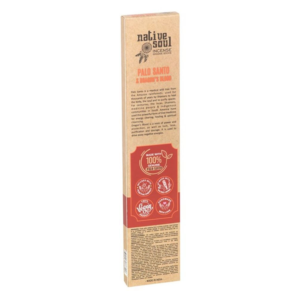 Set of 12 Palo Santo and Dragon's Blood Smudge Incense Sticks