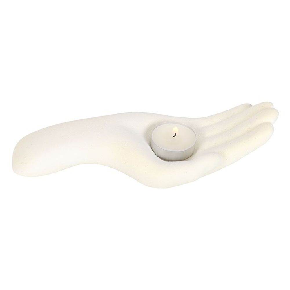 Open Hand Tealight Holder - ScentiMelti  Open Hand Tealight Holder