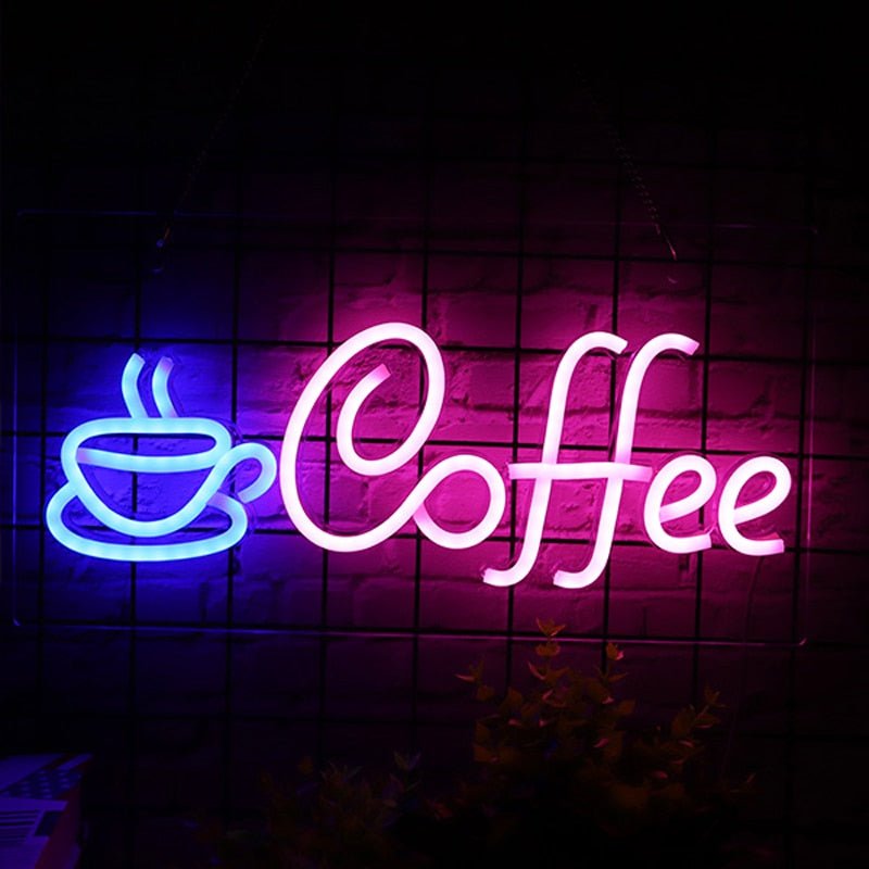 USB Powered Coffee LED Neon Light Sign - ScentiMelti Home Fragrance, Beauty & Gifts UK