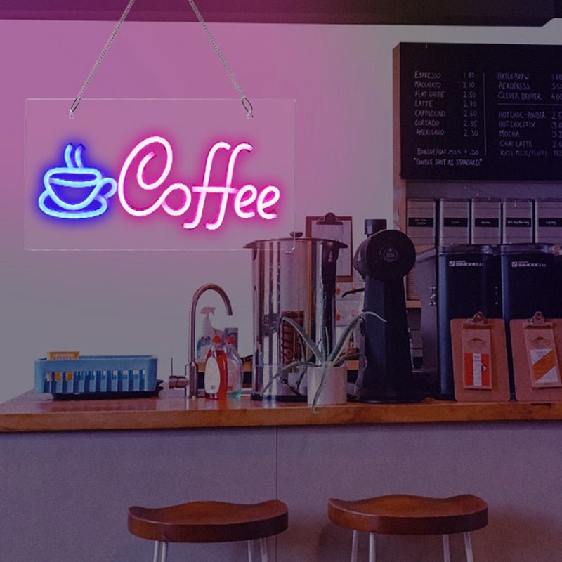 USB Powered Coffee LED Neon Light Sign - ScentiMelti Home Fragrance, Beauty & Gifts UK