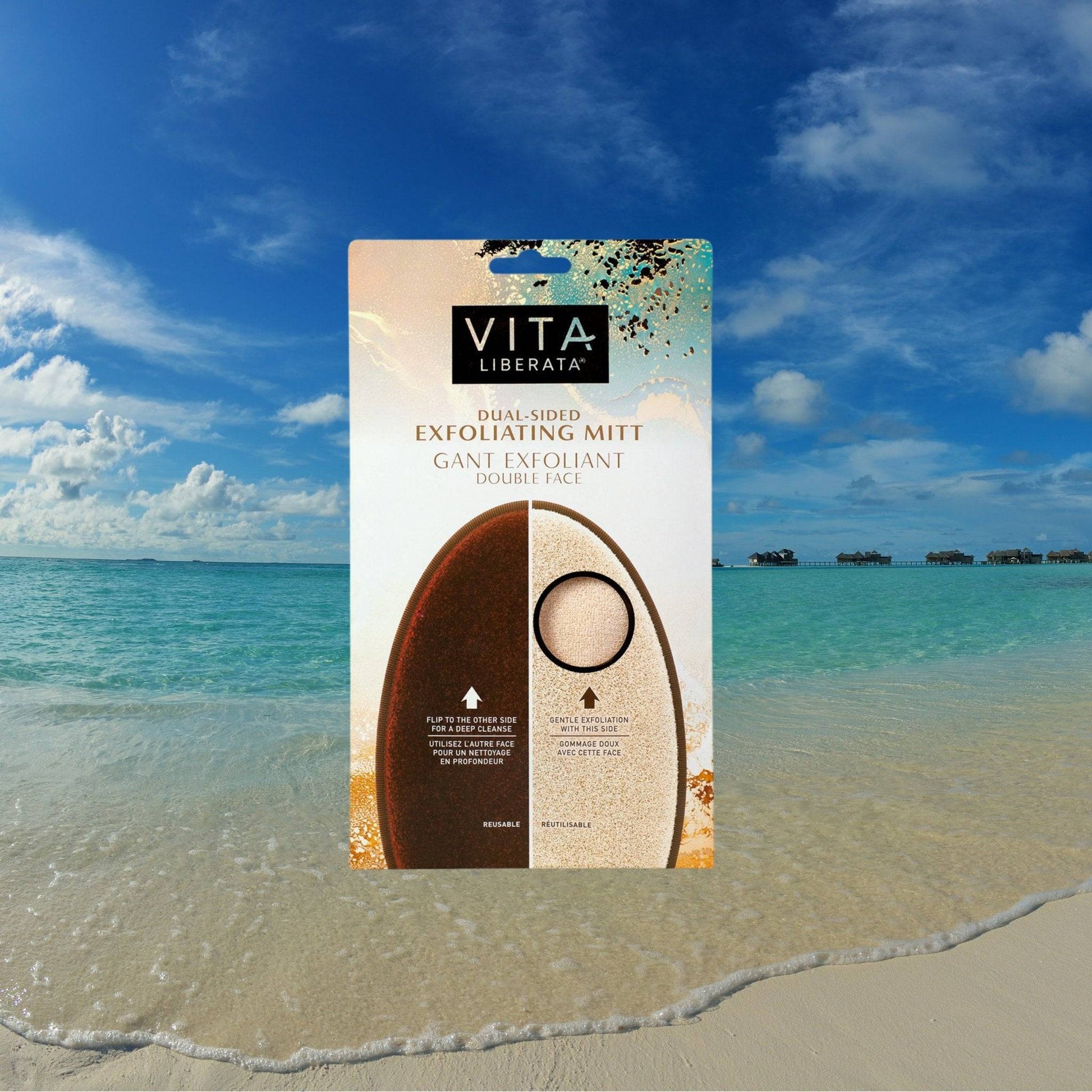 Vita Liberata Dual Sided Luxury Exfoliating Mitt - ScentiMelti Home Fragrance, Beauty & Gifts UK