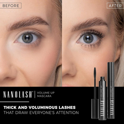 Nanolash Volume Up Mascara 10 ml - thickening mascara, effect of full and thick eyelashes, increasing volume, volumizing mascara, black mascara - ScentiMelti Home Fragrance, Beauty & Gifts UK