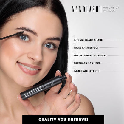 Nanolash Volume Up Mascara 10 ml - thickening mascara, effect of full and thick eyelashes, increasing volume, volumizing mascara, black mascara - ScentiMelti Home Fragrance, Beauty & Gifts UK