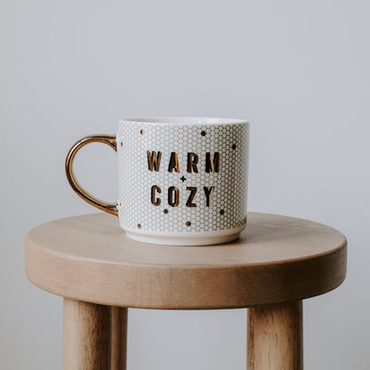 Warm + Cozy Tile Coffee Mug Luna Rossi ScentiMelti Wax Melts