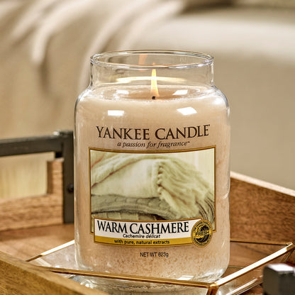 Yankee Candle Warm Cashmere Classic Large Jar Candle - ScentiMelti  Yankee Candle Warm Cashmere Classic Large Jar Candle