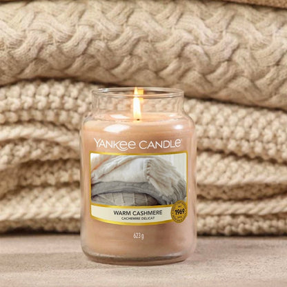 Yankee Candle Warm Cashmere Classic Large Jar Candle - ScentiMelti  Yankee Candle Warm Cashmere Classic Large Jar Candle