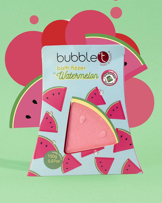 Bubble T Fruitea Edition Fizzing Watermelon Bath Bomb 150g Beauty Goddess ScentiMelti Wax Melts