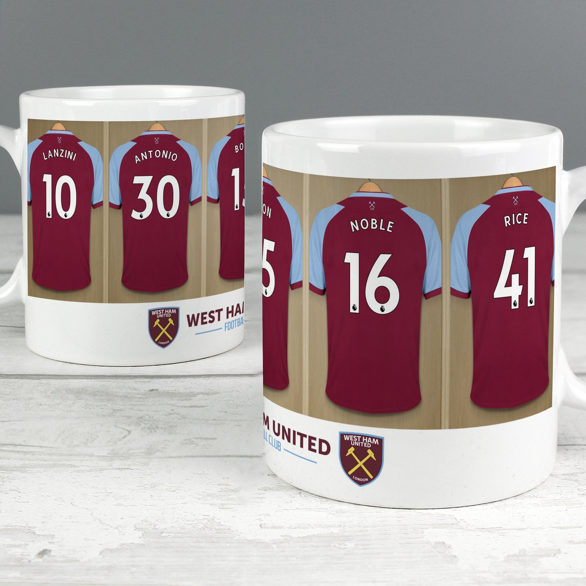 West Ham United Football Club Dressing Room Mug - ScentiMelti Home Fragrance, Beauty & Gifts UK