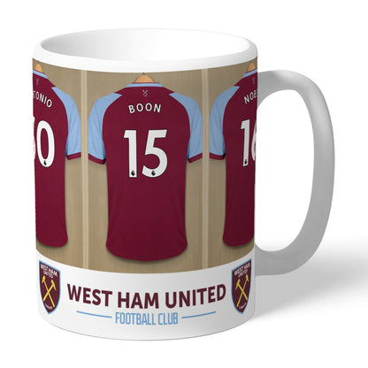 West Ham United Football Club Dressing Room Mug - ScentiMelti Home Fragrance, Beauty & Gifts UK