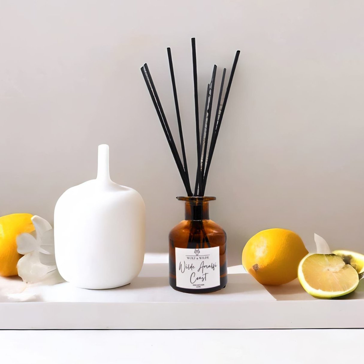 Wilde Amalfi Coast 120ml Reed Diffuser With 8 Reeds - ScentiMelti Home Fragrance, Beauty & Gifts UK