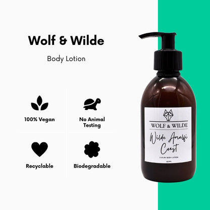 Wilde Amalfi Coast Luxury Body Lotion 250ml Wolf & Wilde ScentiMelti Wax Melts