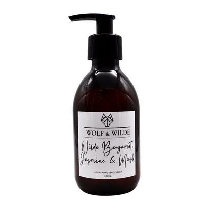 Wilde Bergamot, Jasmine & Musk Luxury 2 In 1 Liquid Soap - Hand & Body 250ML - ScentiMelti Home Fragrance, Beauty & Gifts UK