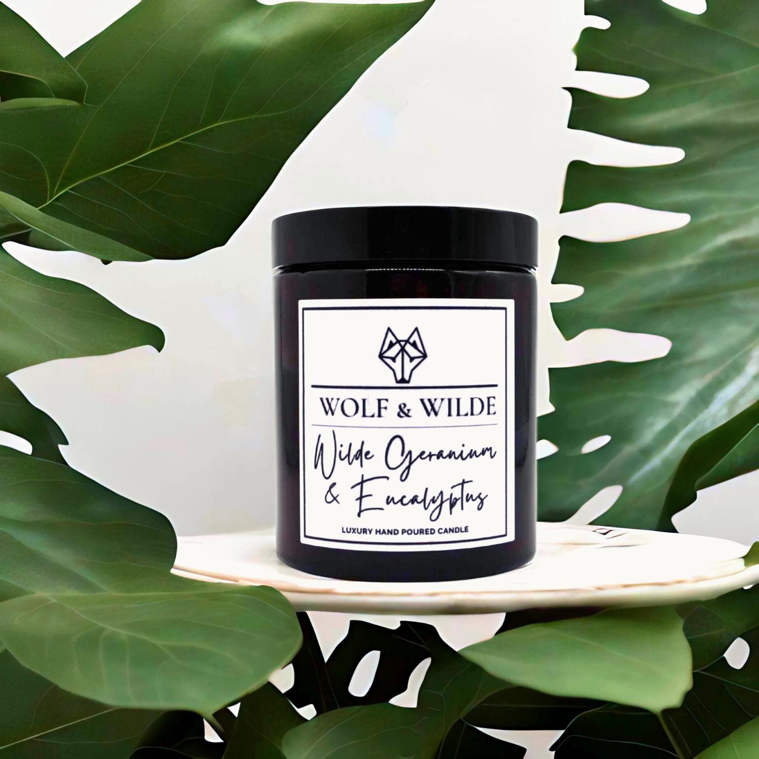 Wilde Geranium & Eucalyptus Luxury Aromatherapy Scented Candle - ScentiMelti Home Fragrance, Beauty & Gifts UK