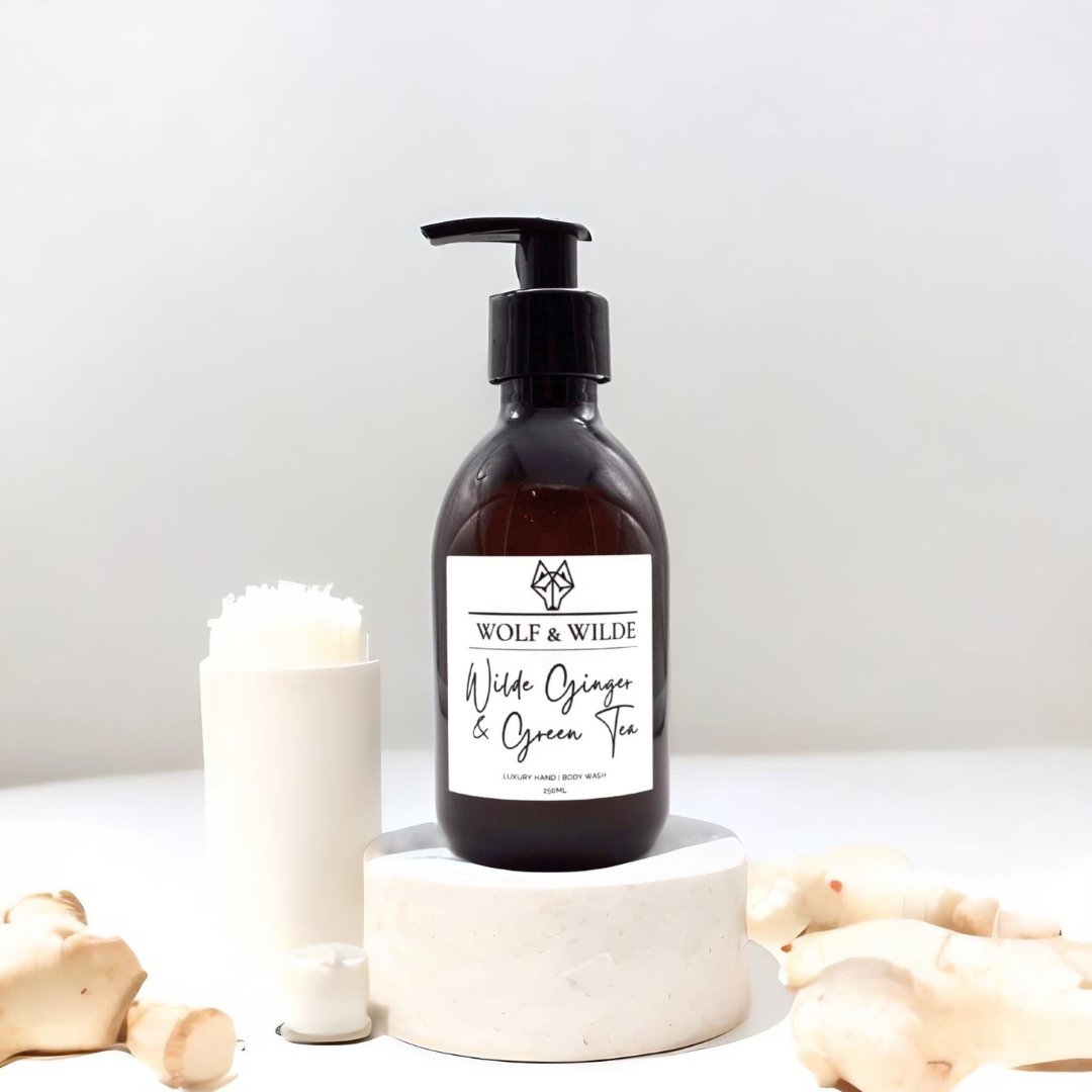 Wilde Ginger & Green Tea Luxury 2 In 1 Liquid Soap - Hand & Body 250ML - ScentiMelti Home Fragrance, Beauty & Gifts UK