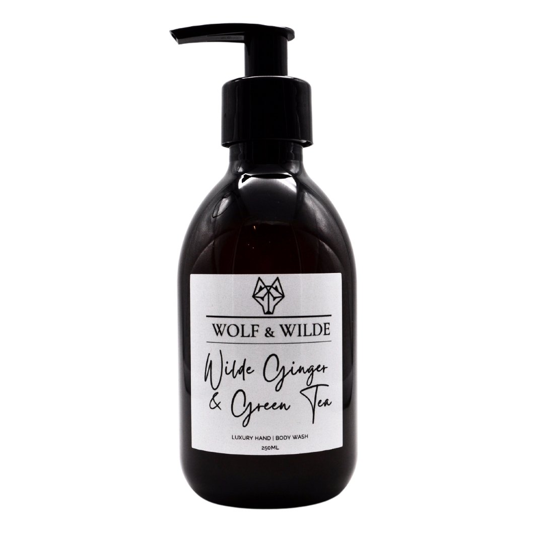 Wilde Ginger & Green Tea Luxury 2 In 1 Liquid Soap - Hand & Body 250ML - ScentiMelti Home Fragrance, Beauty & Gifts UK