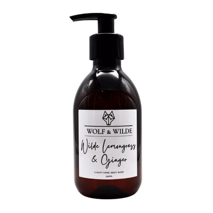 Wilde Lemongrass & Ginger Luxury 2 In 1 Liquid Soap - Hand & Body 250ML - ScentiMelti Home Fragrance, Beauty & Gifts UK