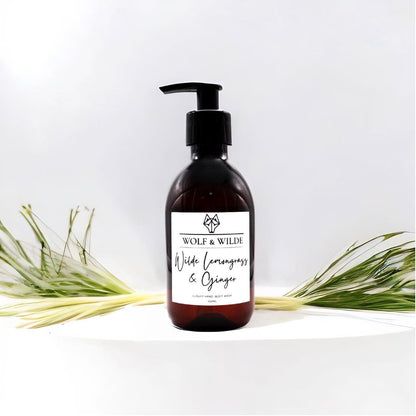 Wilde Lemongrass & Ginger Luxury 2 In 1 Liquid Soap - Hand & Body 250ML - ScentiMelti Home Fragrance, Beauty & Gifts UK