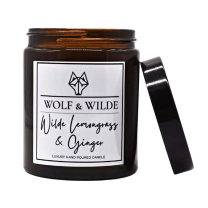 Wilde Lemongrass & Ginger Luxury Aromatherapy Scented Candle - ScentiMelti Home Fragrance, Beauty & Gifts UK