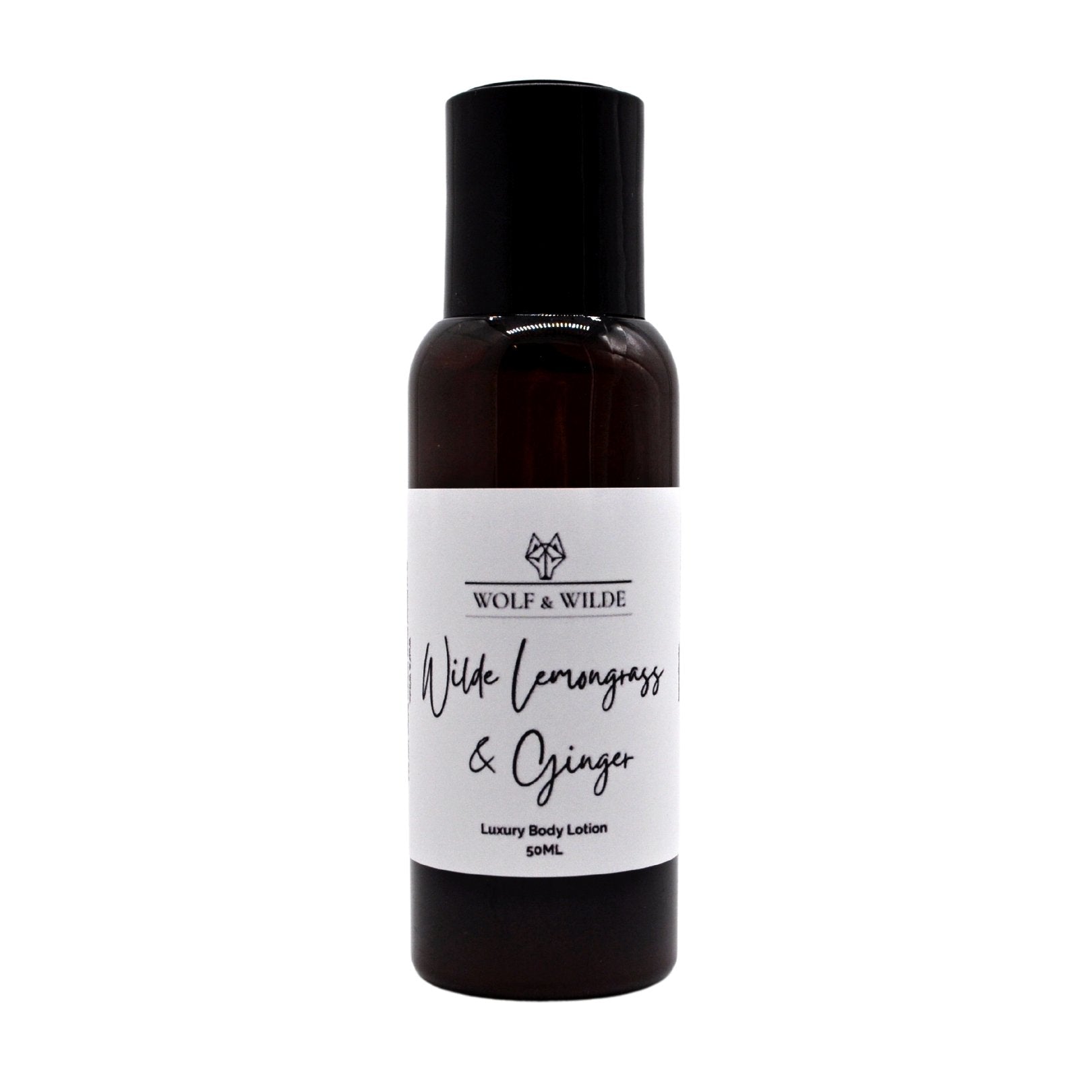 Wilde Lemongrass & Ginger Travel Size Luxury Body Lotion 50ML Wolf & Wilde ScentiMelti Wax Melts