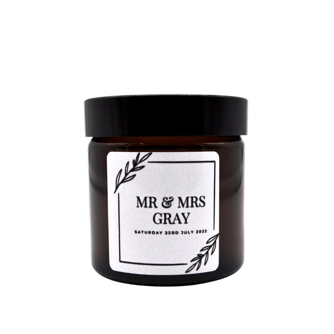 Wilde Mint Personalised Wedding Favours 60ml, 120ml, 180ml. - ScentiMelti Home Fragrance, Beauty & Gifts UK