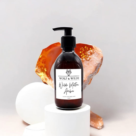 Wilde Molten Amber Luxury 2 In 1 Liquid Soap - Hand & Body 250ML - ScentiMelti Home Fragrance, Beauty & Gifts UK