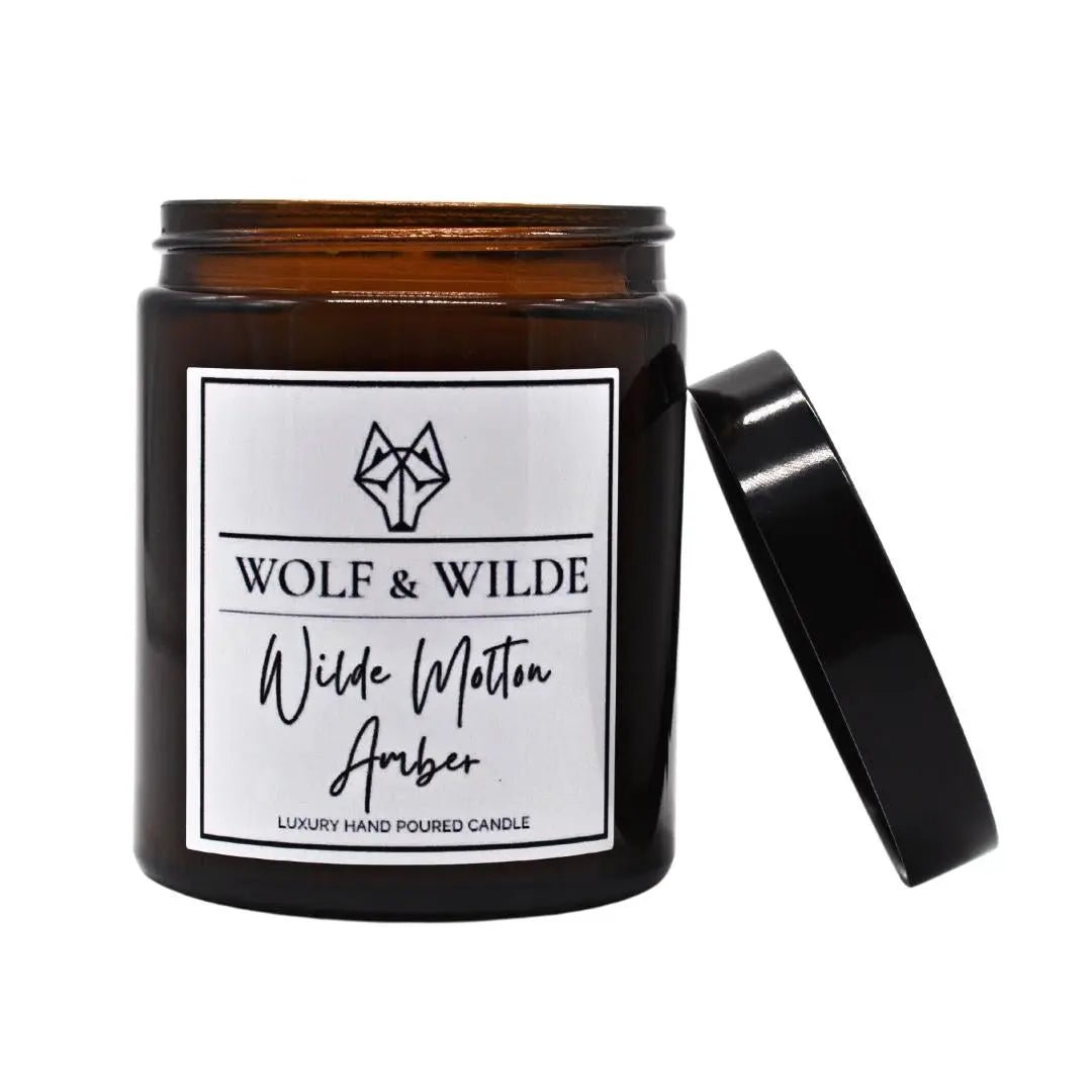 Wilde Molten Amber Luxury Aromatherapy Scented Candle - ScentiMelti Home Fragrance, Beauty & Gifts UK