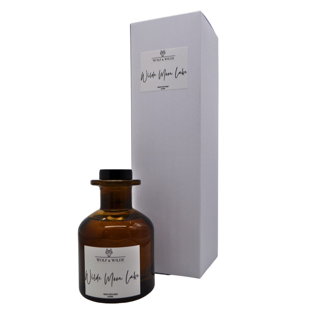 Wilde Moon Lake 120ml Reed Diffuser With 8 Reeds - ScentiMelti Home Fragrance, Beauty & Gifts UK