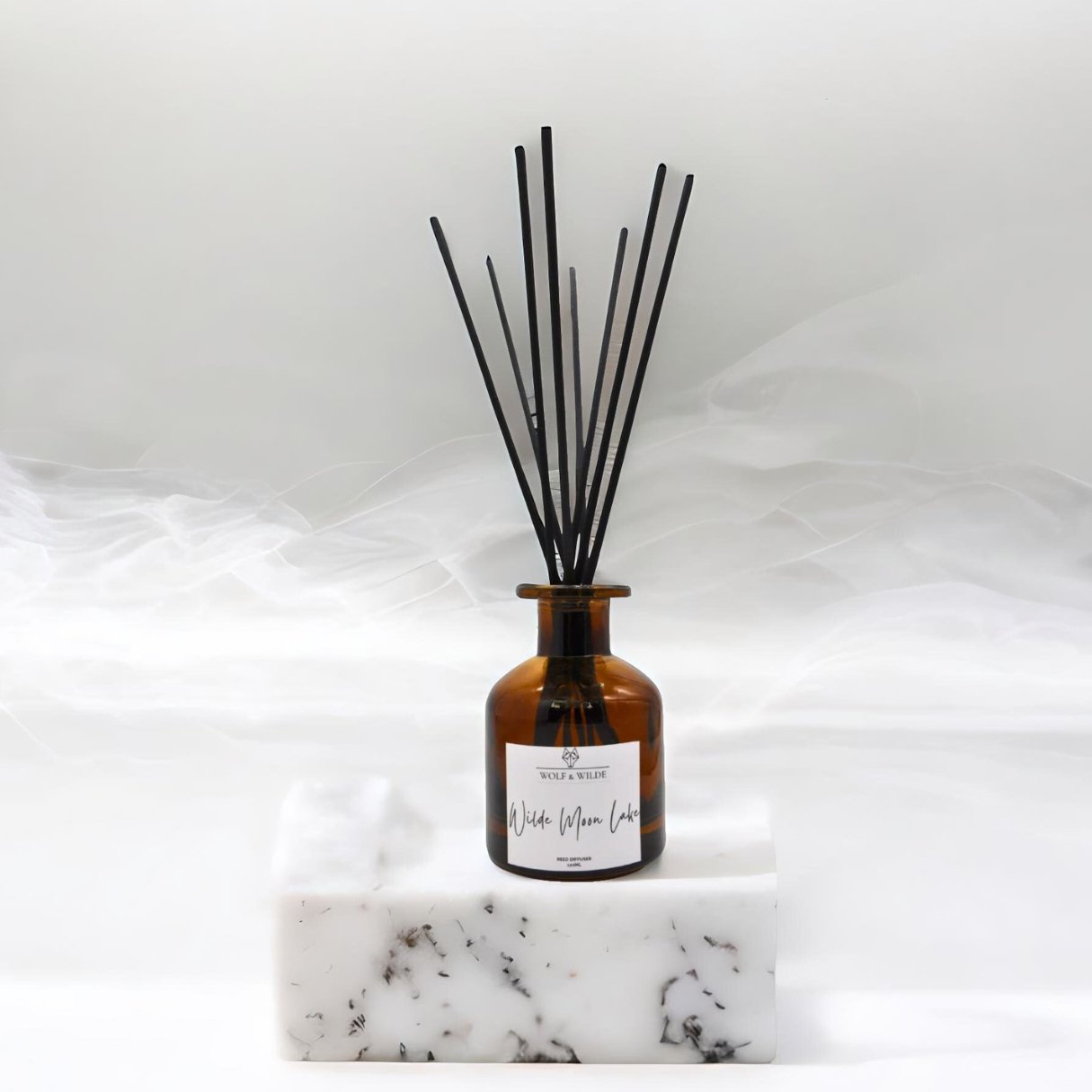 Wilde Moon Lake 120ml Reed Diffuser With 8 Reeds - ScentiMelti Home Fragrance, Beauty & Gifts UK