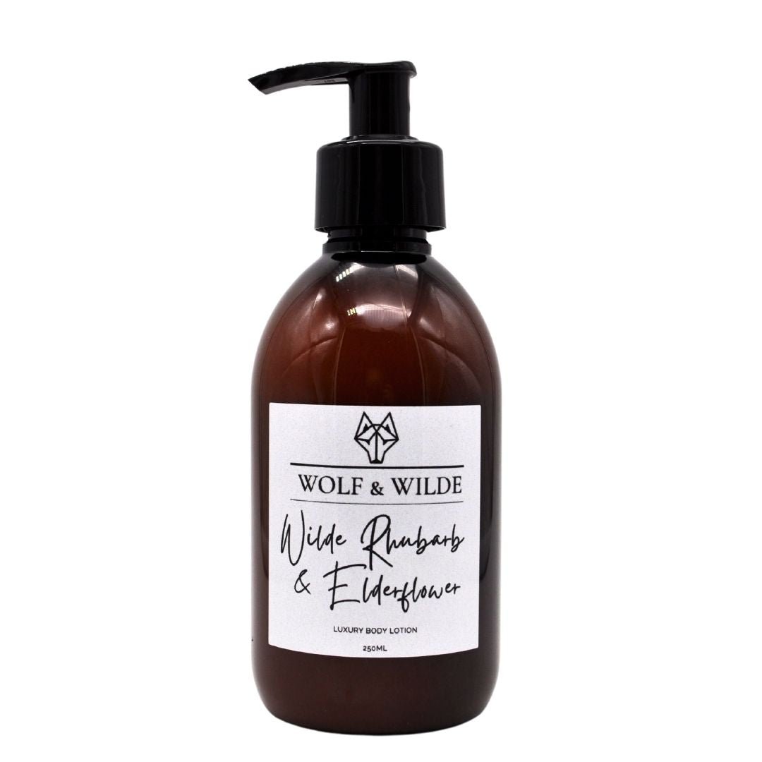 Wilde Rhubarb & Elderflower Luxury Body Lotion 250ML - ScentiMelti Home Fragrance, Beauty & Gifts UK