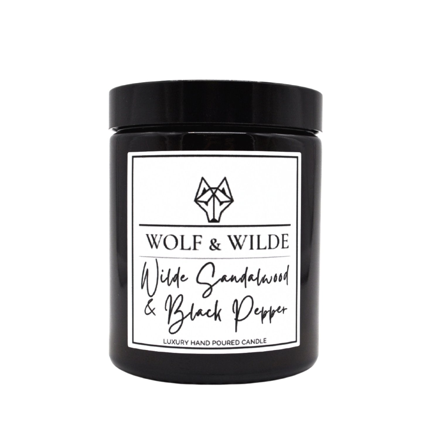 Wilde Sandalwood & Black Pepper Luxury Aromatherapy Scented Candle - ScentiMelti Home Fragrance, Beauty & Gifts UK