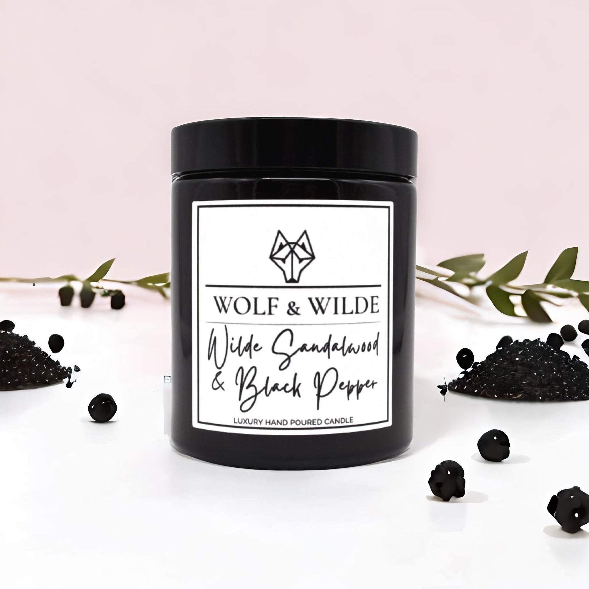 Wilde Sandalwood & Black Pepper Luxury Aromatherapy Scented Candle - ScentiMelti Home Fragrance, Beauty & Gifts UK