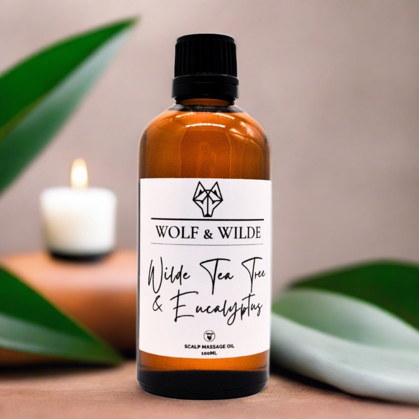 Wilde Tea Tree & Eucalyptus Scalp Massage Oil | 100ML Wolf & Wilde ScentiMelti Wax Melts