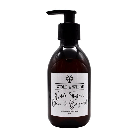 Wilde Thyme, Olive & Bergamot Luxury 2 In 1 Liquid Soap - Hand & Body 250ML - ScentiMelti Home Fragrance, Beauty & Gifts UK