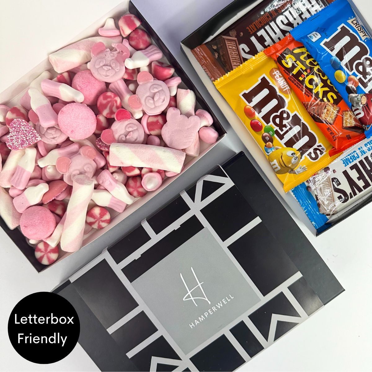 Pink Sweets Letterbox Gift Hamper - ScentiMelti Home Fragrance, Beauty & Gifts UK