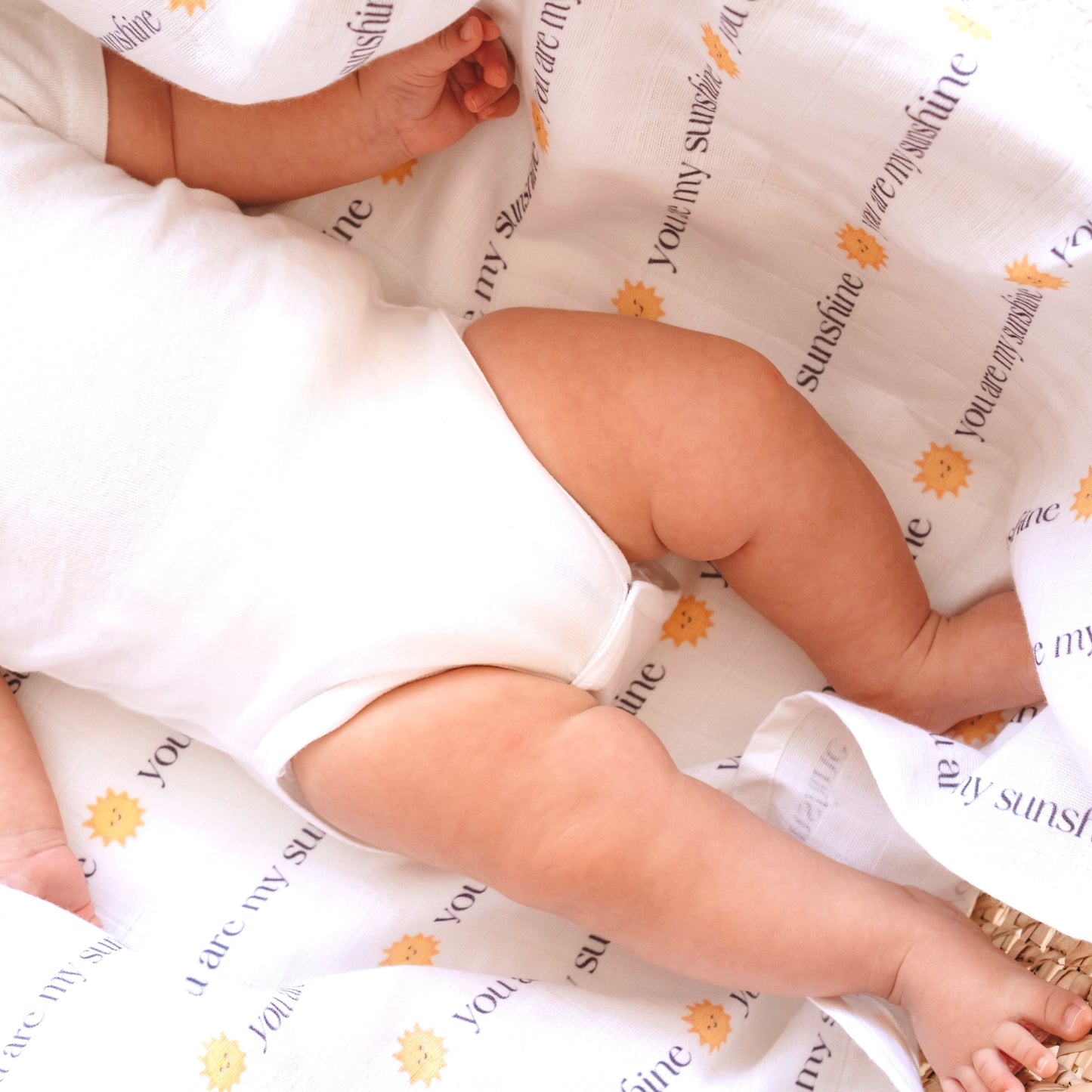 Muslin Swaddle Baby Blanket - You are my sunshine - ScentiMelti Home Fragrance, Beauty & Gifts UK