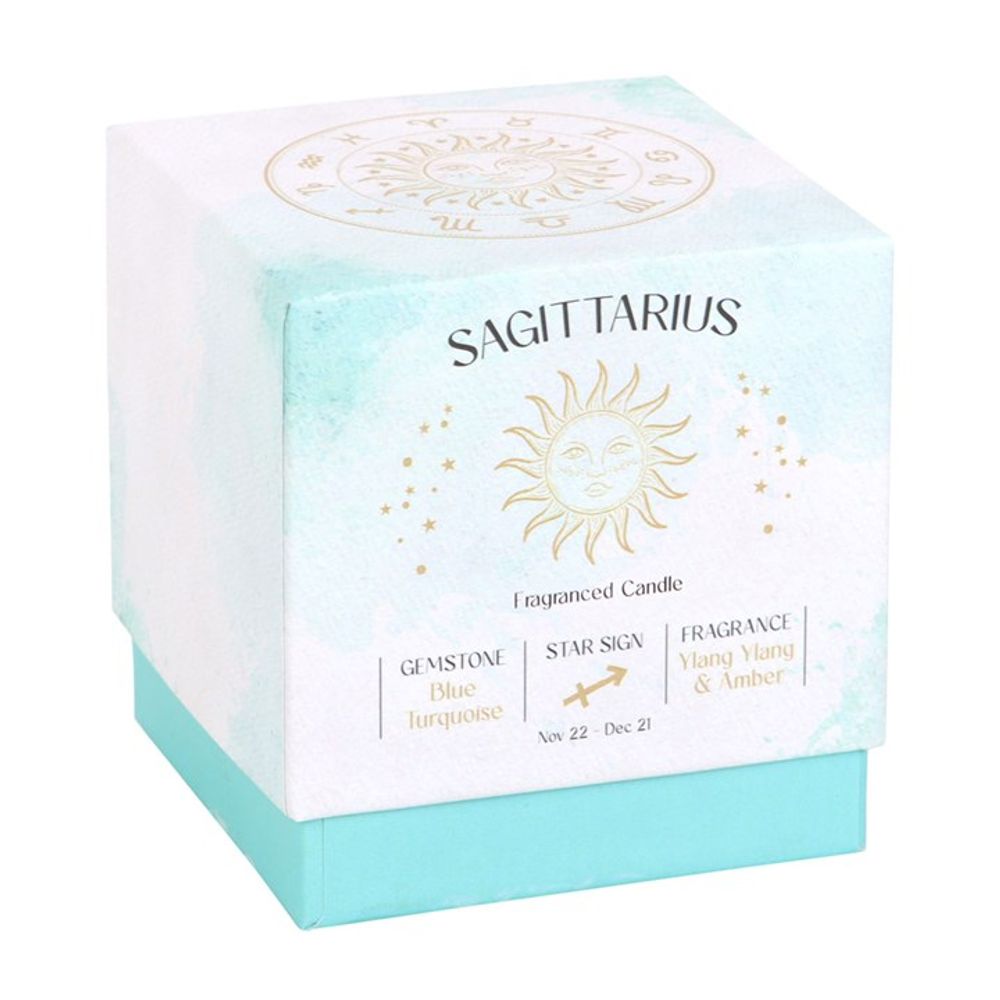 Sagittarius Ylang Ylang & Amber Gemstone Zodiac Candle - ScentiMelti  Sagittarius Ylang Ylang & Amber Gemstone Zodiac Candle