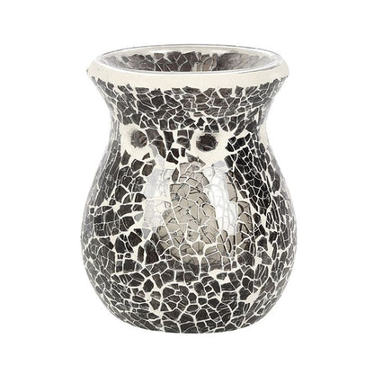 Small Gunmetal Grey Crackle Oil Burner - ScentiMelti  Small Gunmetal Grey Crackle Oil Burner