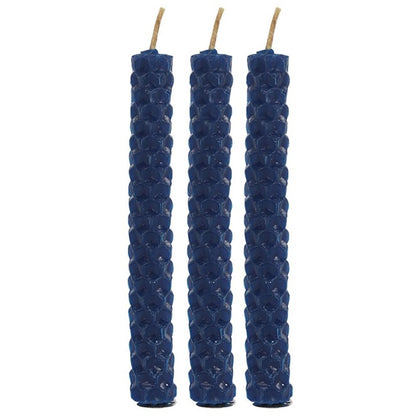 Set of 6 Blue Beeswax Spell Candles - ScentiMelti  Set of 6 Blue Beeswax Spell Candles