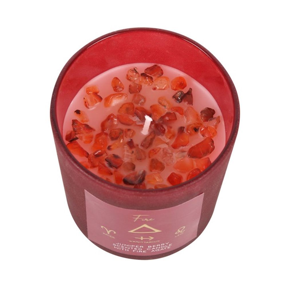 Fire Element Juniper Berry Crystal Chip Candle - ScentiMelti  Fire Element Juniper Berry Crystal Chip Candle