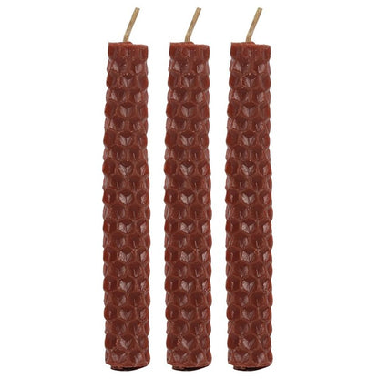 Set of 6 Brown Beeswax Spell Candles - ScentiMelti  Set of 6 Brown Beeswax Spell Candles