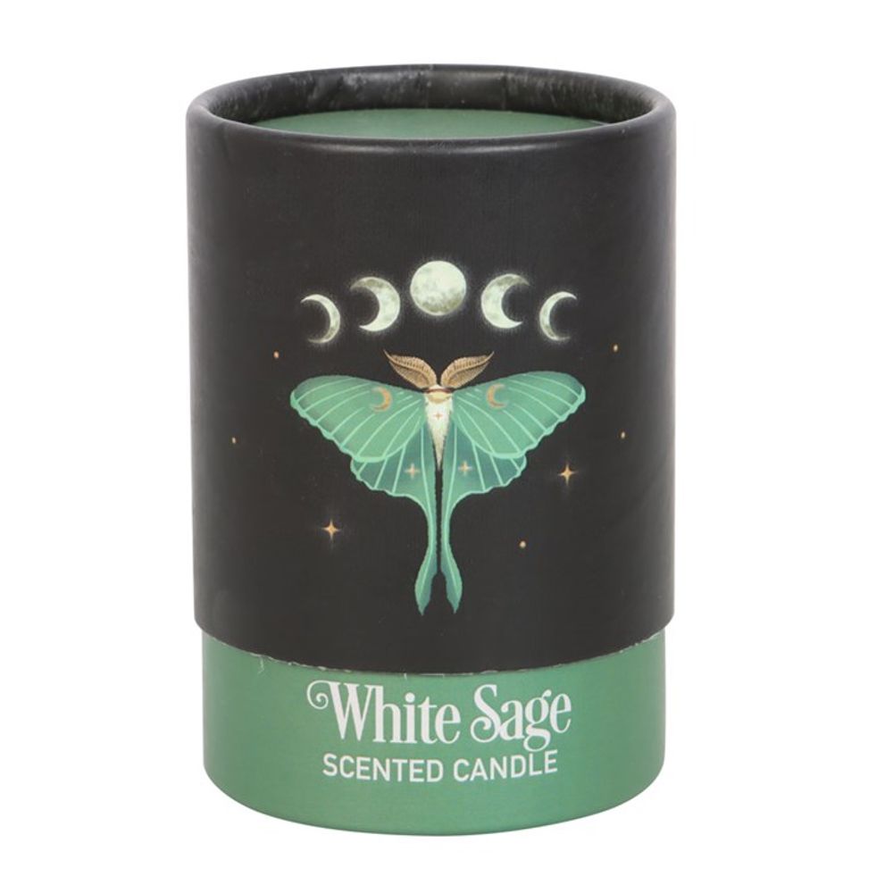 Luna Moth White Sage Candle - ScentiMelti Wax Melts