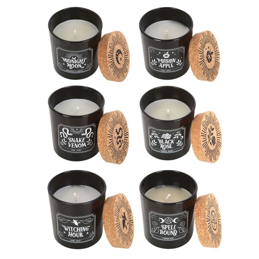 Set of 6 Midnight Ritual Candles - ScentiMelti Wax Melts
