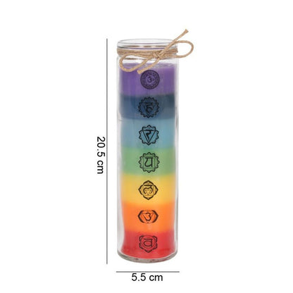 Tall Chakra Candle - ScentiMelti  Tall Chakra Candle