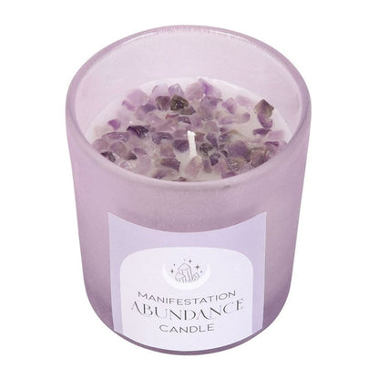 Abundance French Lavender Crystal Chip Candle - ScentiMelti  Abundance French Lavender Crystal Chip Candle